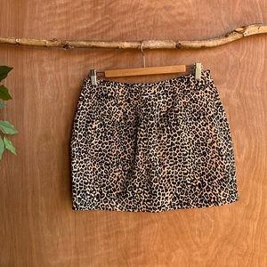 Motel rocks printed cheetah broomy skirt